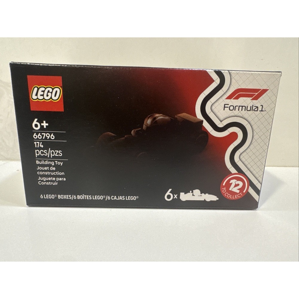 LEGO F1 Collectible Race Cars, 6 Pack - 66796 Sealed Box